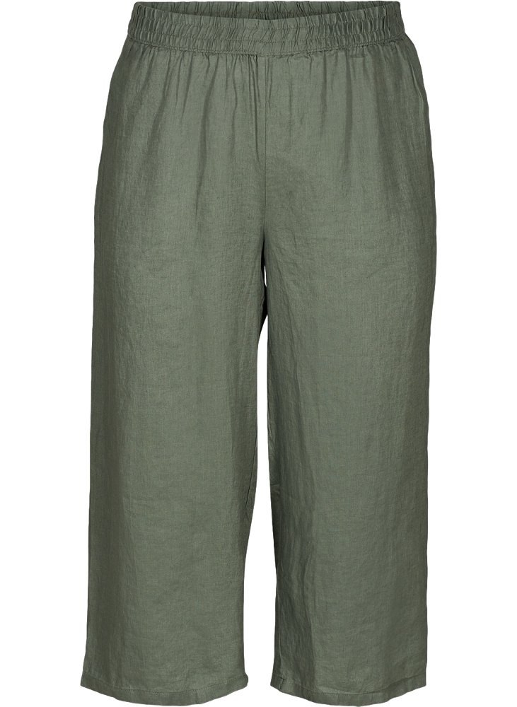 ZIZZI MODNE KHAKI SPODNIE SZEROKIE 522B ZIZZI MODNE KHAKI SPODNIE SZEROKIE 522B