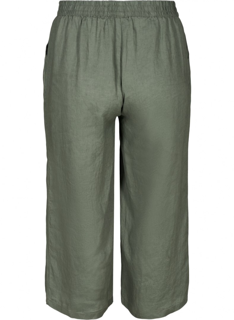 ZIZZI MODNE KHAKI SPODNIE SZEROKIE 522B ZIZZI MODNE KHAKI SPODNIE SZEROKIE 522B