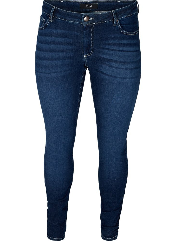 ZIZZI KLASYCZNE GRANATOWE JEANSY RURKI 604A ZIZZI KLASYCZNE GRANATOWE JEANSY RURKI 604A