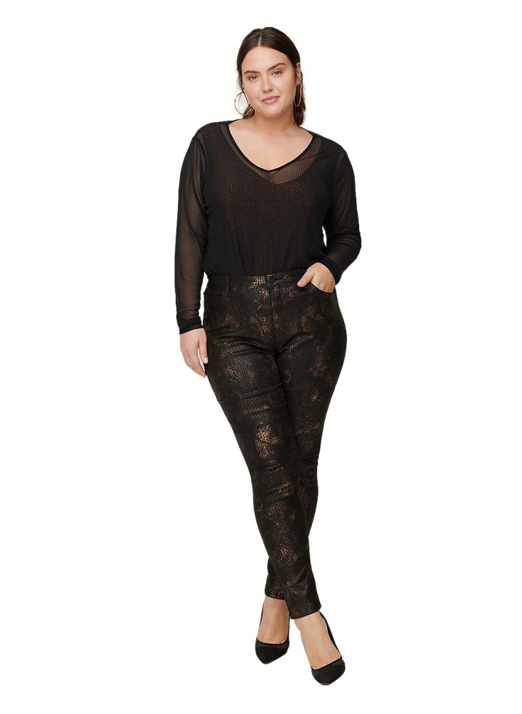 ZIZZI RURKI STRETCH WĘŻOWA SKÓRA 723C ZIZZI RURKI STRETCH WĘŻOWA SKÓRA 723C