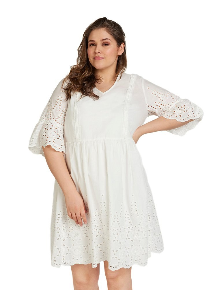ZIZZI CUDOWNA BIAŁA SUKIENKA HAFTY 783A ZIZZI CUDOWNA BIAŁA SUKIENKA HAFTY 783A