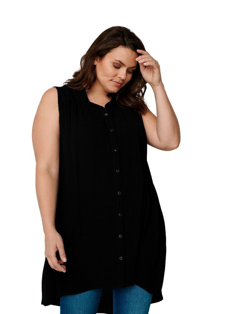 ZIZZI ELEGANCKA CZARNA KOSZULA 079A ZIZZI ELEGANCKA CZARNA KOSZULA 079A