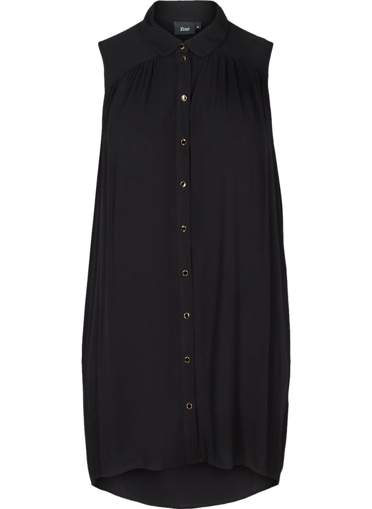 ZIZZI ELEGANCKA CZARNA KOSZULA 079A ZIZZI ELEGANCKA CZARNA KOSZULA 079A