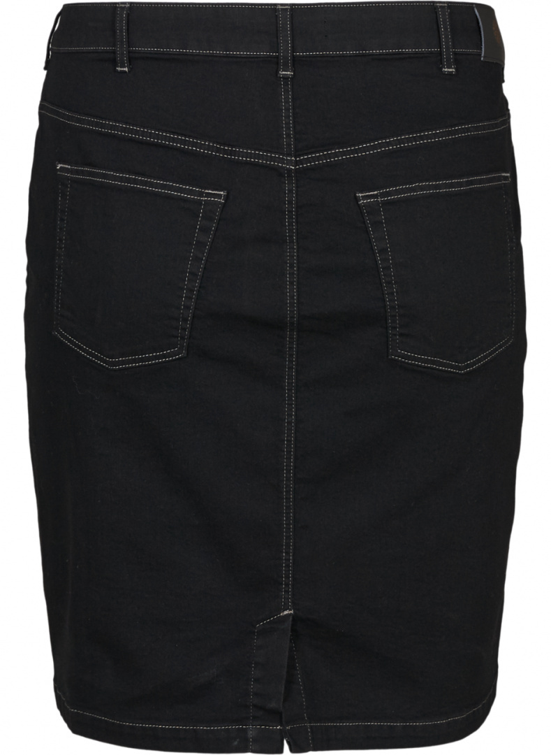 ZIZZI SPÓDNICA JEANSOWA CZARNA MIDI 361B ZIZZI SPÓDNICA JEANSOWA CZARNA MIDI 361B