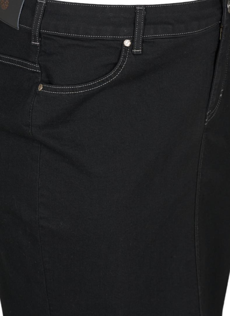 ZIZZI SPÓDNICA JEANSOWA CZARNA MIDI 361B ZIZZI SPÓDNICA JEANSOWA CZARNA MIDI 361B