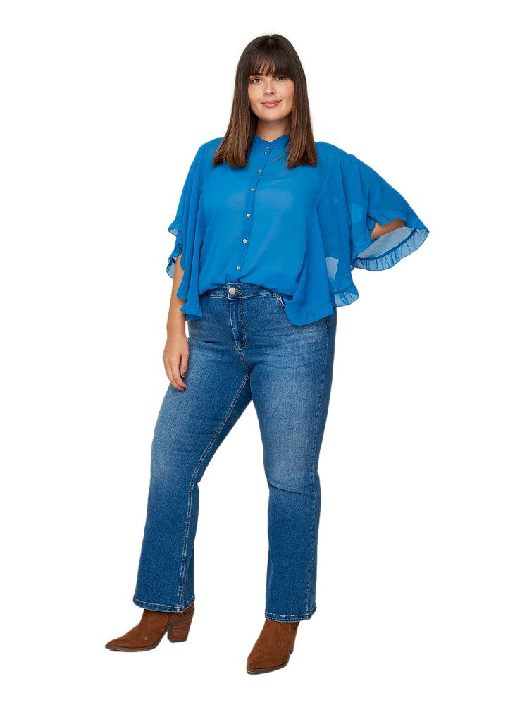 ZIZZI TRANSPARENTA BLUZKA FALBANY 123A ZIZZI TRANSPARENTA BLUZKA FALBANY 123A