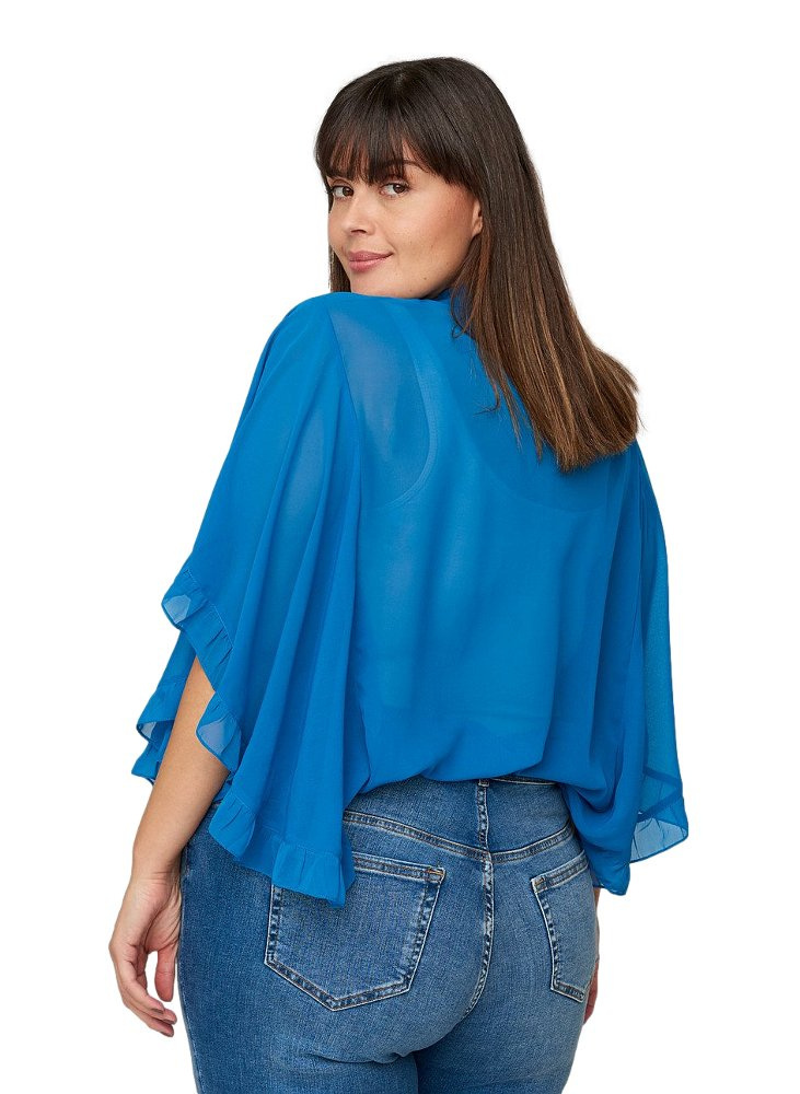 ZIZZI TRANSPARENTA BLUZKA FALBANY 123A ZIZZI TRANSPARENTA BLUZKA FALBANY 123A