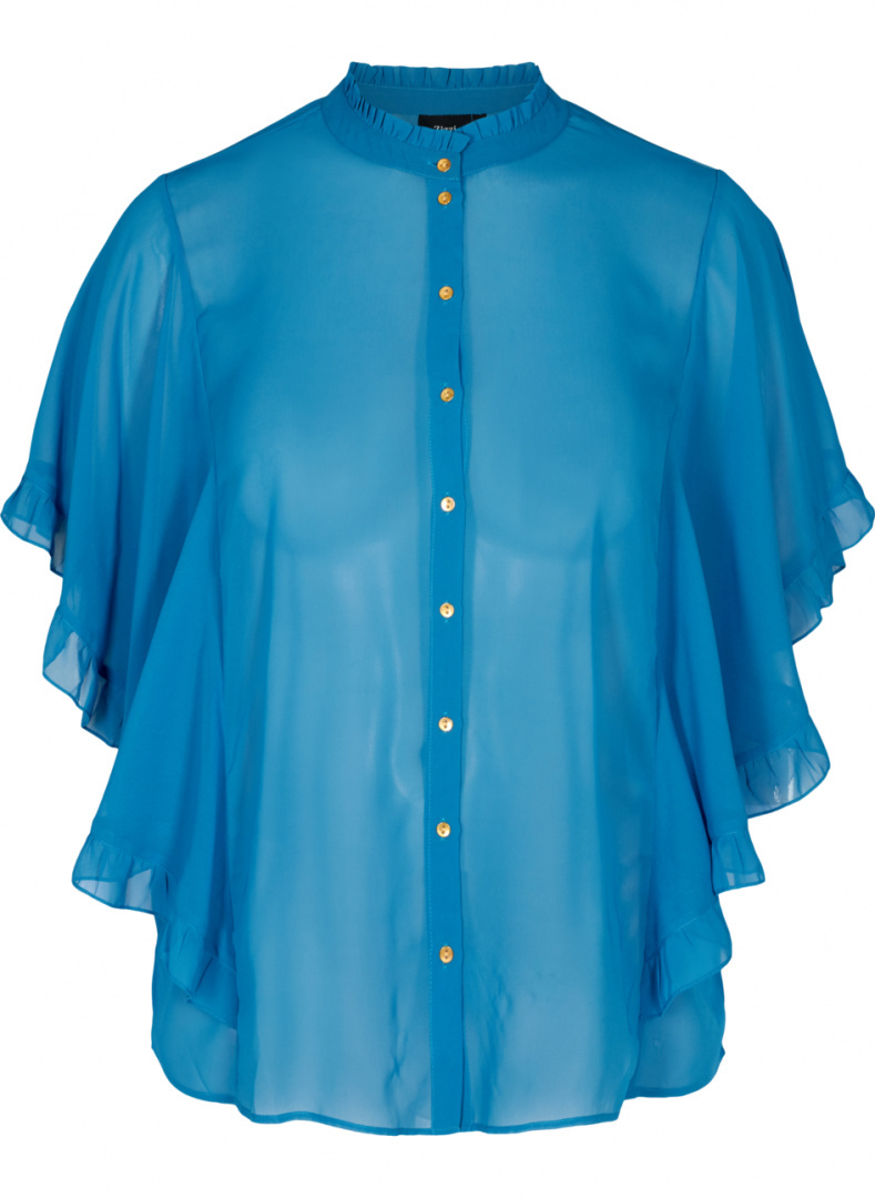 ZIZZI TRANSPARENTA BLUZKA FALBANY 123A ZIZZI TRANSPARENTA BLUZKA FALBANY 123A