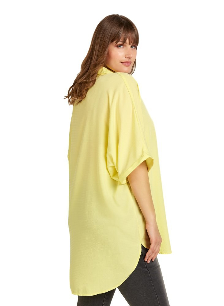 ZIZZI ŻÓŁTA BLUZKA KOSZULA OVERSIZE 713A ZIZZI ŻÓŁTA BLUZKA KOSZULA OVERSIZE 713A