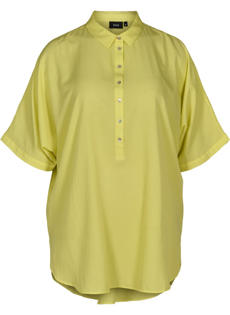 ZIZZI ŻÓŁTA BLUZKA KOSZULA OVERSIZE 713A ZIZZI ŻÓŁTA BLUZKA KOSZULA OVERSIZE 713A