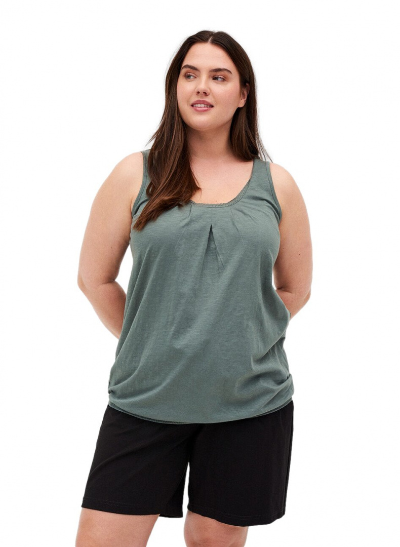 ZIZZI BLUZKA TOP JASNO ZIELONY ŚCIĄGACZ 013B ZIZZI BLUZKA TOP JASNO ZIELONY ŚCIĄGACZ 013B