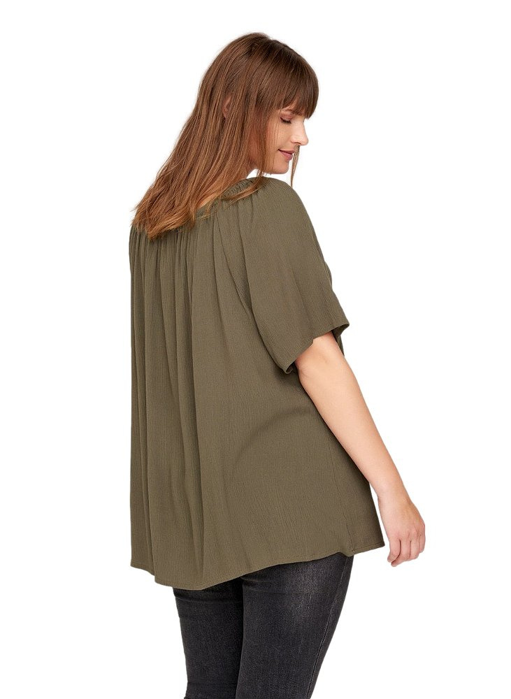ZIZZI KLASYCZNA KHAKI BLUZKA HISZPANKA 558A ZIZZI KLASYCZNA KHAKI BLUZKA HISZPANKA 558A