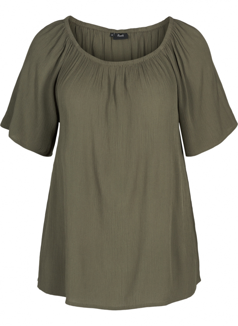ZIZZI KLASYCZNA KHAKI BLUZKA HISZPANKA 558A ZIZZI KLASYCZNA KHAKI BLUZKA HISZPANKA 558A