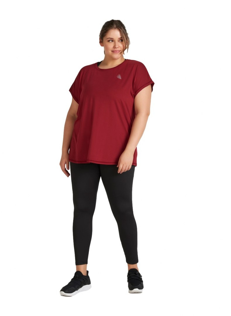 ZIZZI SPORTOWY T-SHIRT BORDO 053A ZIZZI SPORTOWY T-SHIRT BORDO 053A
