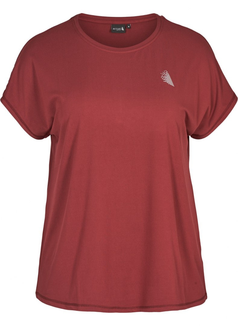 ZIZZI SPORTOWY T-SHIRT BORDO 053A ZIZZI SPORTOWY T-SHIRT BORDO 053A