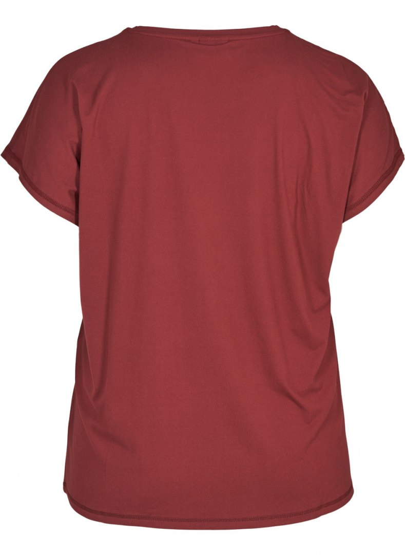 ZIZZI SPORTOWY T-SHIRT BORDO 053A ZIZZI SPORTOWY T-SHIRT BORDO 053A