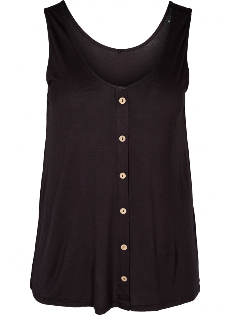 ZIZZI WISKOZOWY CZARNY TOP GUZIKI 580A ZIZZI WISKOZOWY CZARNY TOP GUZIKI 580A