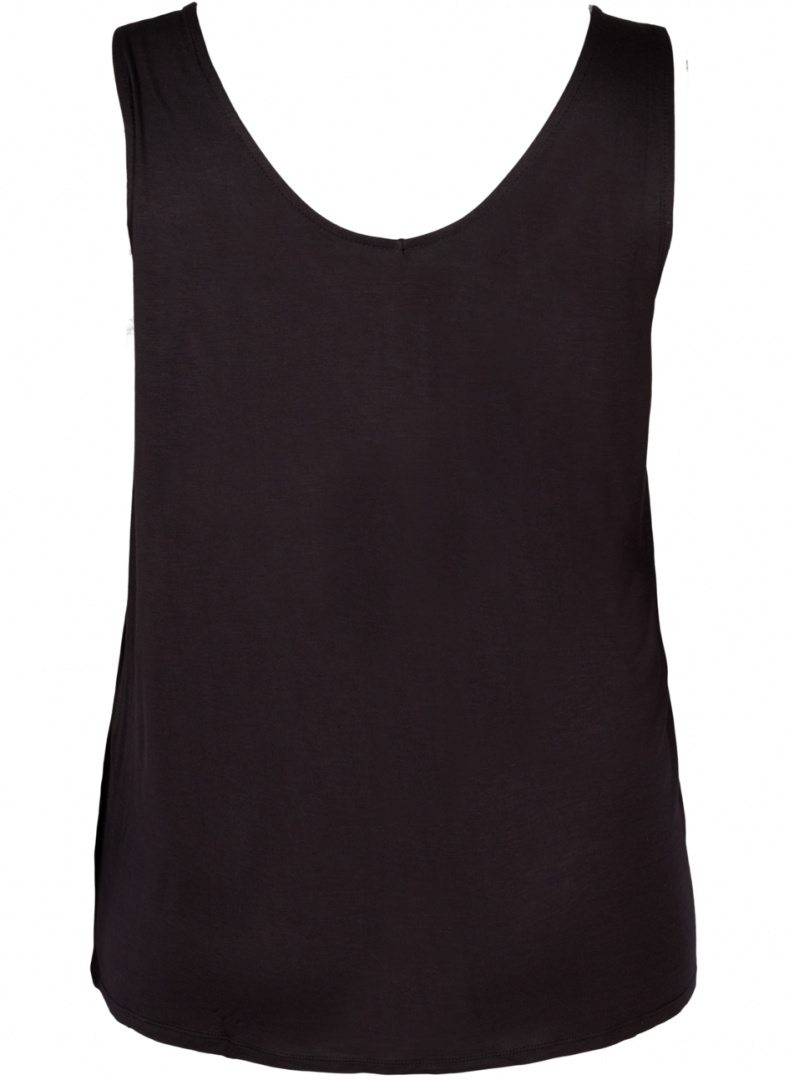 ZIZZI WISKOZOWY CZARNY TOP GUZIKI 580A ZIZZI WISKOZOWY CZARNY TOP GUZIKI 580A
