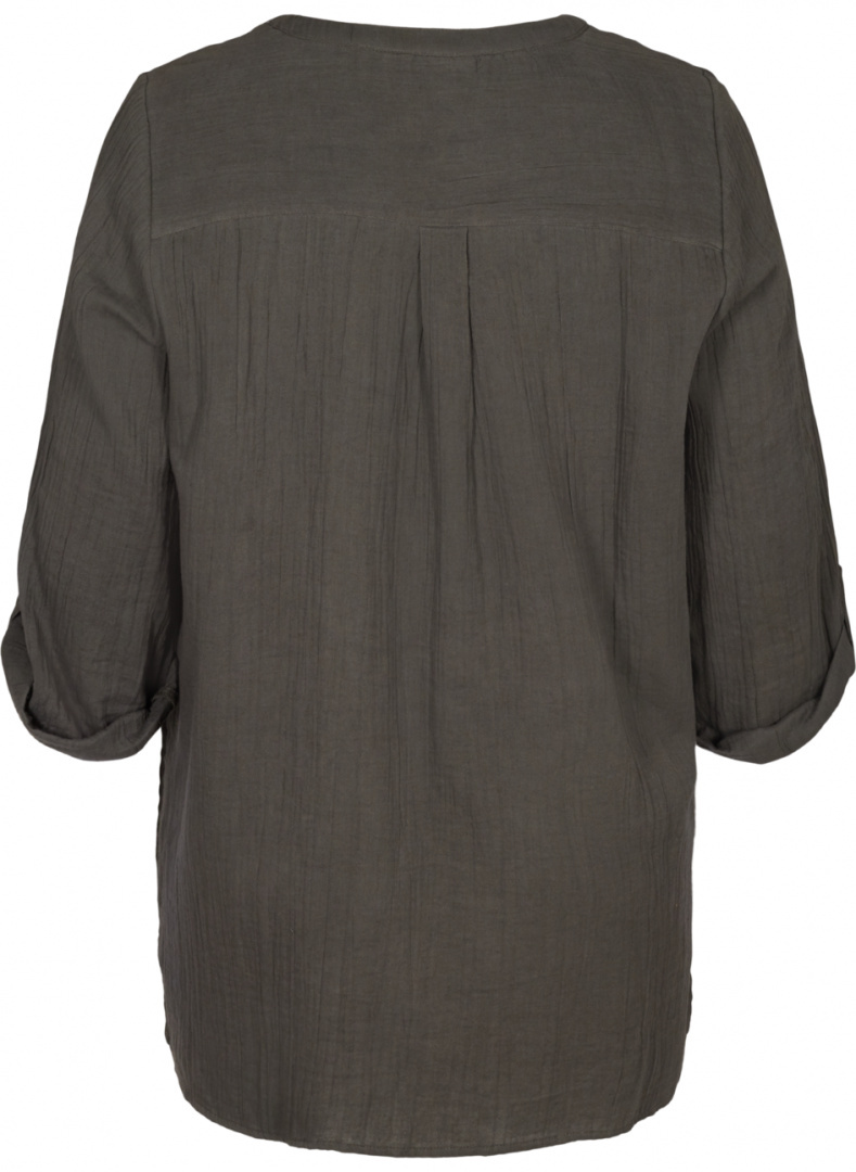 ZIZZI BAWEŁNIANA BRĄZOWA TUNIKA 037C ZIZZI BAWEŁNIANA BRĄZOWA TUNIKA 037C