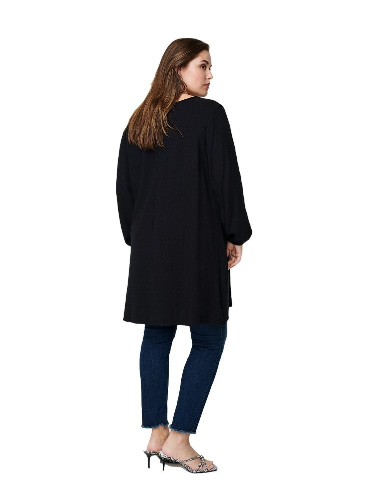 ZIZZI CZARNA ELEGANCKA TUNIKA 589A ZIZZI CZARNA ELEGANCKA TUNIKA 589A