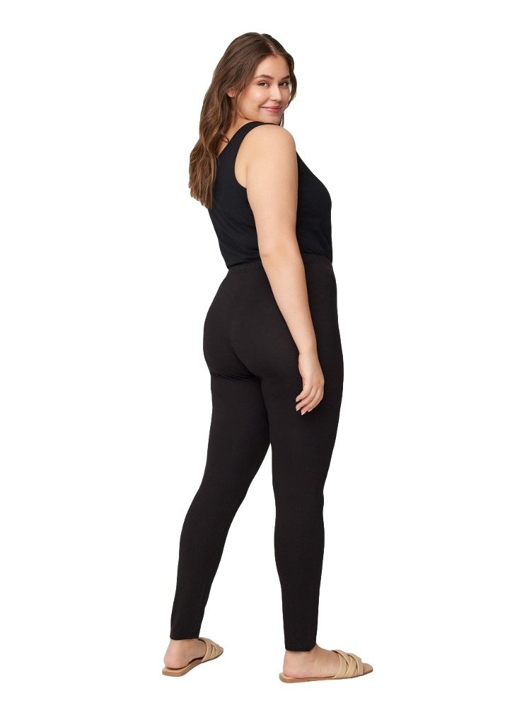 ZIZZI KLASYCZNE WYGODNE CZARNE LEGGINSY 011C ZIZZI KLASYCZNE WYGODNE CZARNE LEGGINSY 011C