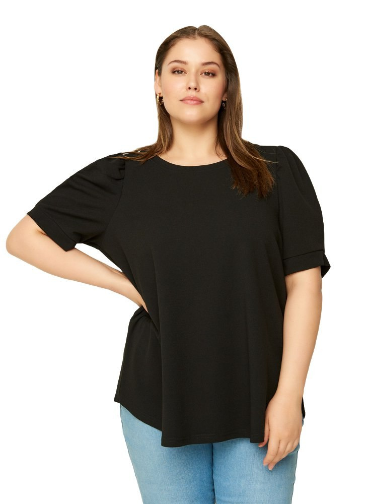 ZIZZI CZARNA ELEGANCKA BLUZKA 525CW ZIZZI CZARNA ELEGANCKA BLUZKA 525CW