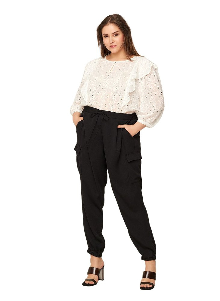 ZIZZI ELEGANCKA BIAŁA BLUZKA HAFTY 077B ZIZZI ELEGANCKA BIAŁA BLUZKA HAFTY 077B