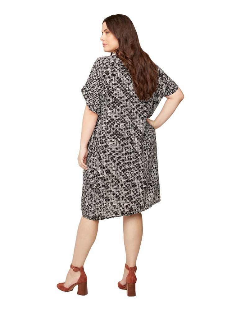 ZIZZI ELEGANCKA WZORZYSTA SUKIENKA 586C ZIZZI ELEGANCKA WZORZYSTA SUKIENKA 586C
