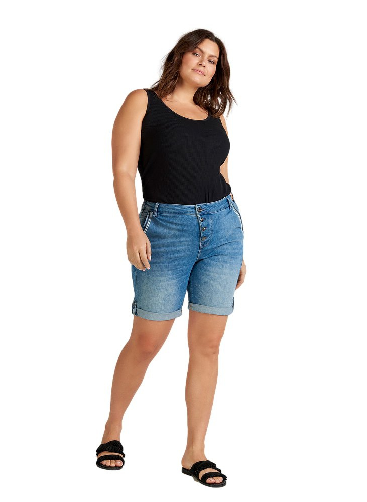 ZIZZI FANTASTYCZNE JEANSOWE SPODENKI 172B ZIZZI FANTASTYCZNE JEANSOWE SPODENKI 172B