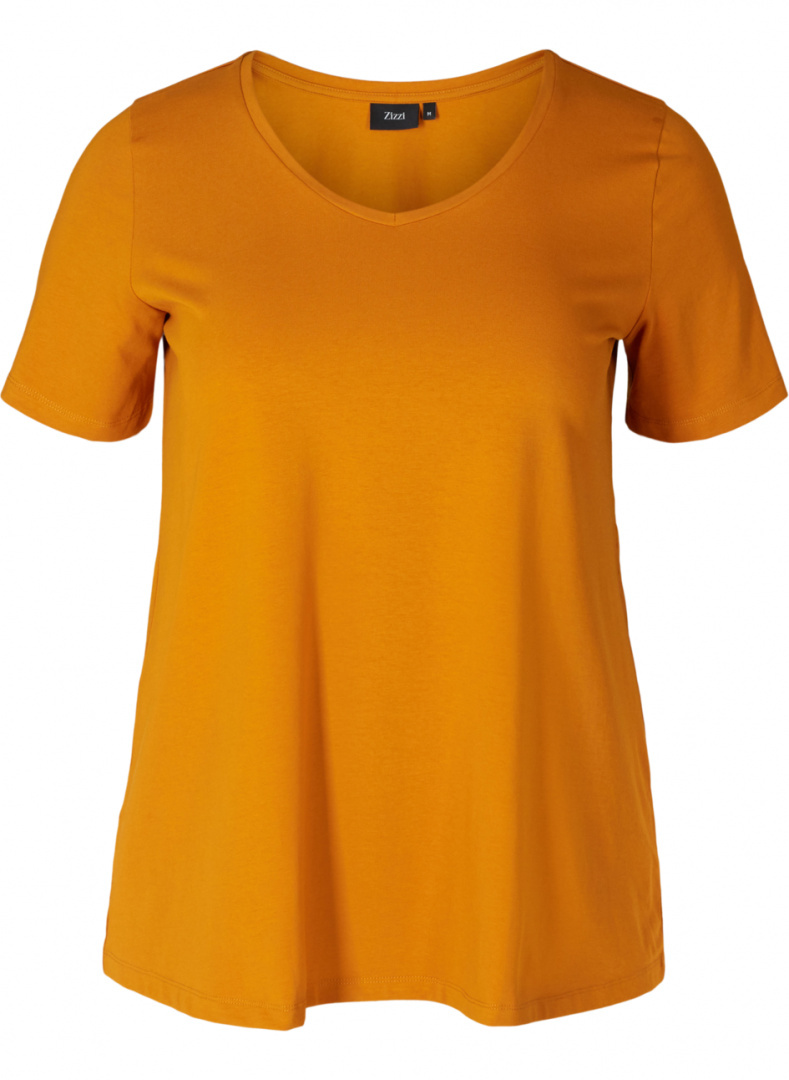 ZIZZI KLASYCZNY WYGODNY T-SHIRT MIODOWY 010A ZIZZI KLASYCZNY WYGODNY T-SHIRT MIODOWY 010A
