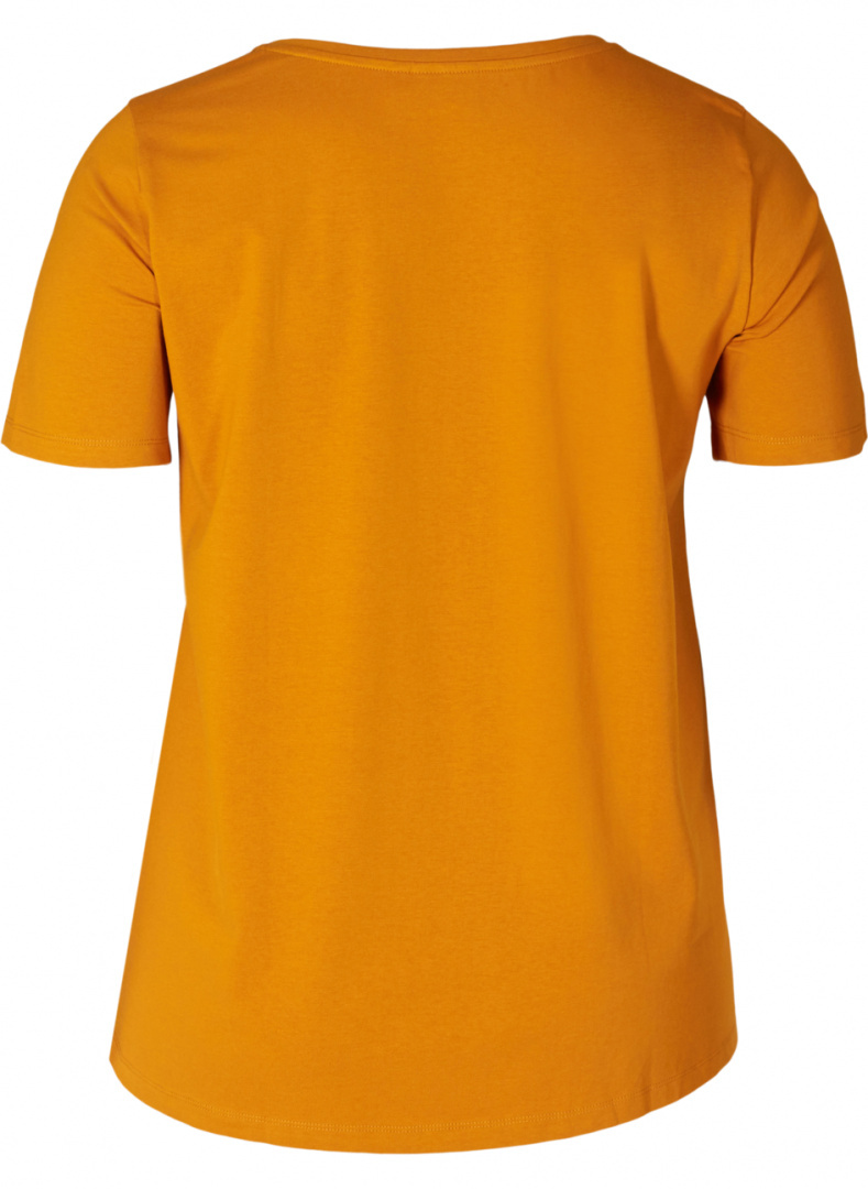ZIZZI KLASYCZNY WYGODNY T-SHIRT MIODOWY 010A ZIZZI KLASYCZNY WYGODNY T-SHIRT MIODOWY 010A
