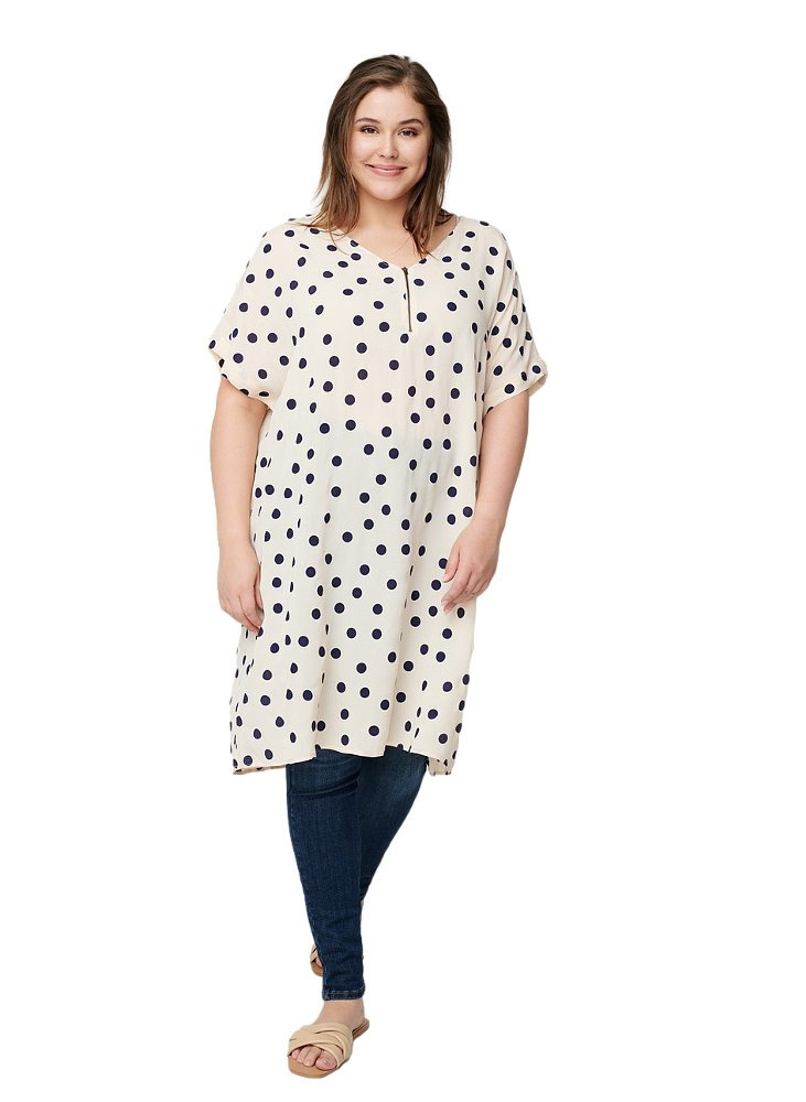 ZIZZI LEKKA SUKIENKA W GROCHY 586C ZIZZI LEKKA SUKIENKA W GROCHY 586C