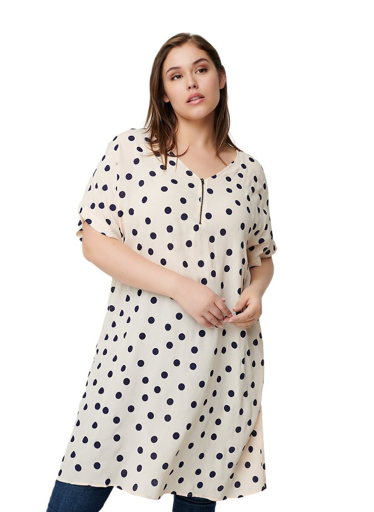ZIZZI LEKKA SUKIENKA W GROCHY 586C ZIZZI LEKKA SUKIENKA W GROCHY 586C