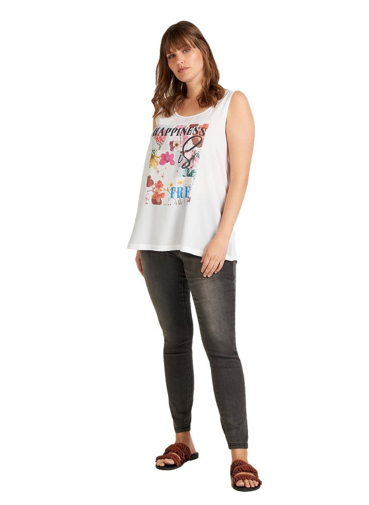 ZIZZI SPORTOWY TOP KOLOROWY NADRUK 472B ZIZZI SPORTOWY TOP KOLOROWY NADRUK 472B