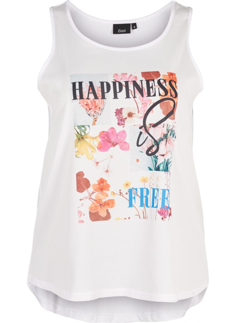 ZIZZI SPORTOWY TOP KOLOROWY NADRUK 472B ZIZZI SPORTOWY TOP KOLOROWY NADRUK 472B