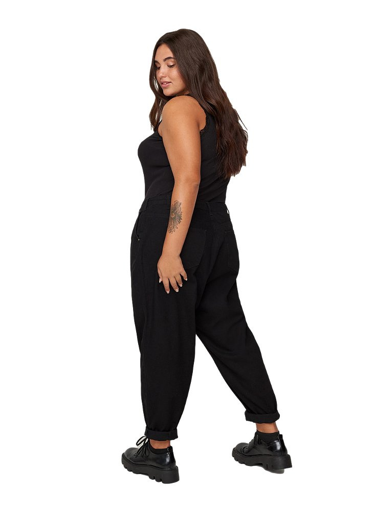 ZIZZI CZARNE SPODNIE BAGGY 612A ZIZZI CZARNE SPODNIE BAGGY 612A