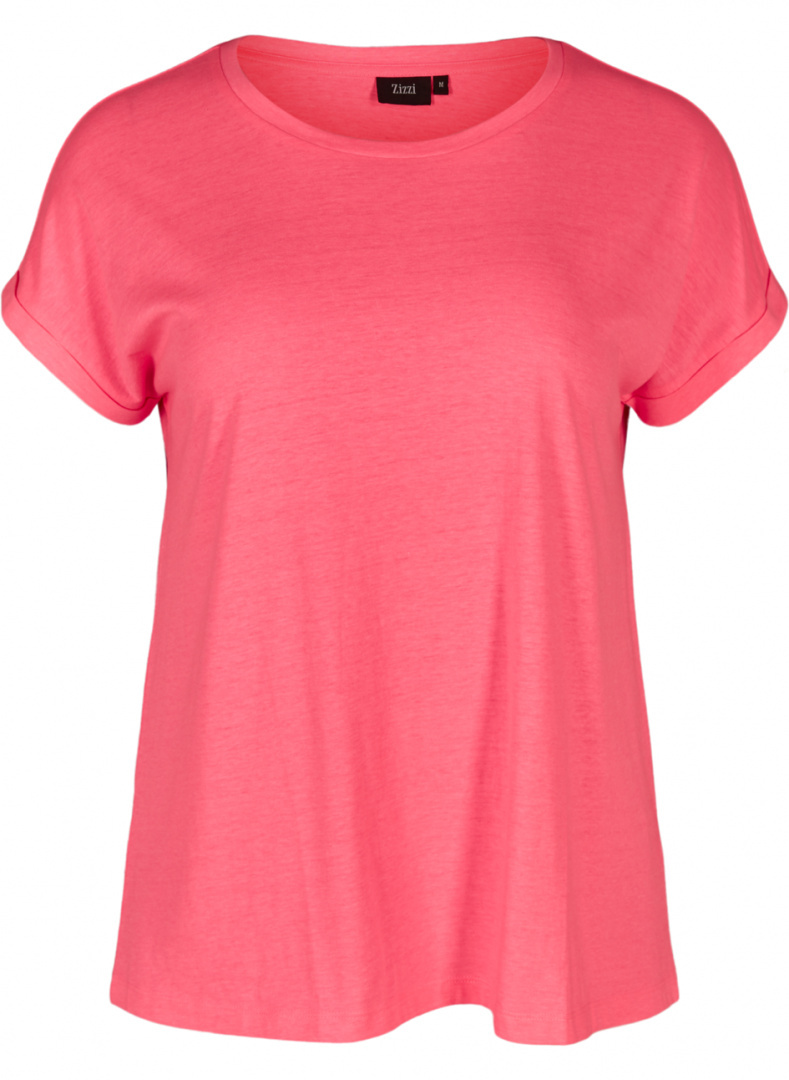 ZIZZI KLASYCZNY RÓŻOWY T-SHIRT 428A ZIZZI KLASYCZNY RÓŻOWY T-SHIRT 428A