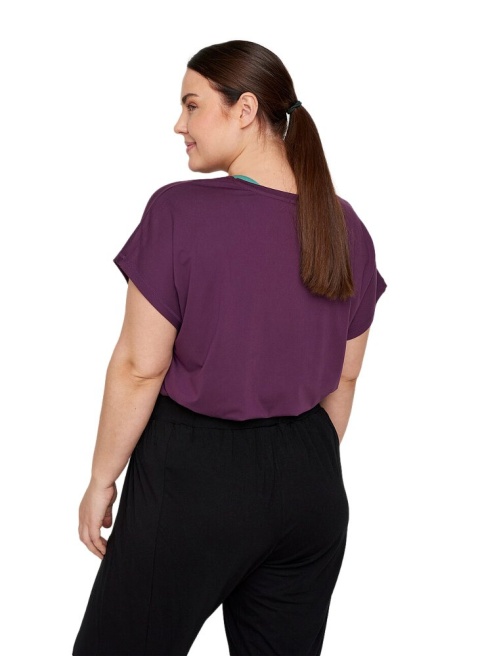 ZIZZI SPORTOWY T-SHIRT FIOLET 053A