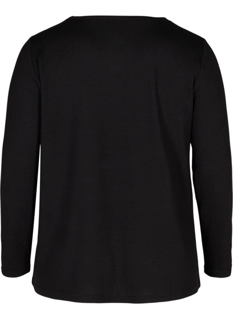 ZIZZI SWETER Z DOŁĄCZONYM KOŁNIERZYKIEM 504M ZIZZI SWETER Z DOŁĄCZONYM KOŁNIERZYKIEM 504M