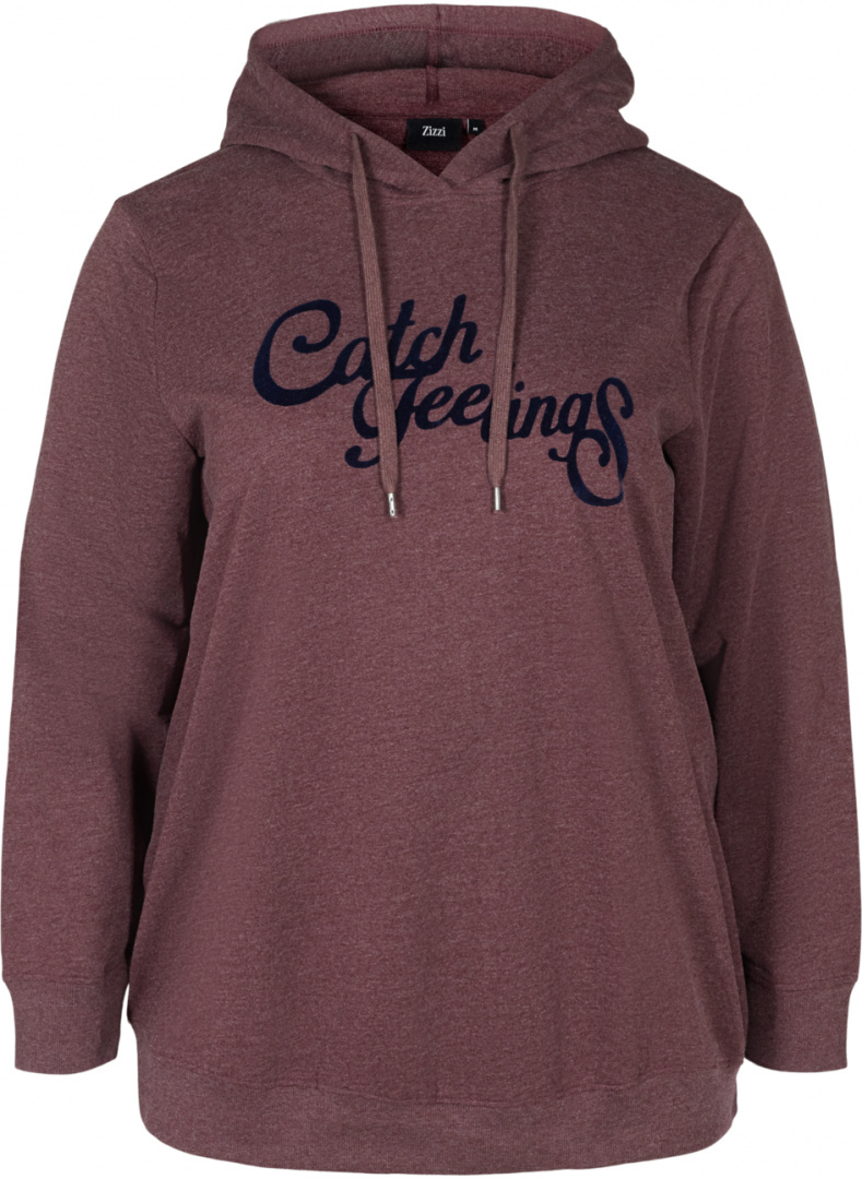 ZIZZI FANTASTYCZNA BLUZA KAPTUR NAPIS 042AW ZIZZI FANTASTYCZNA BLUZA KAPTUR NAPIS 042AW