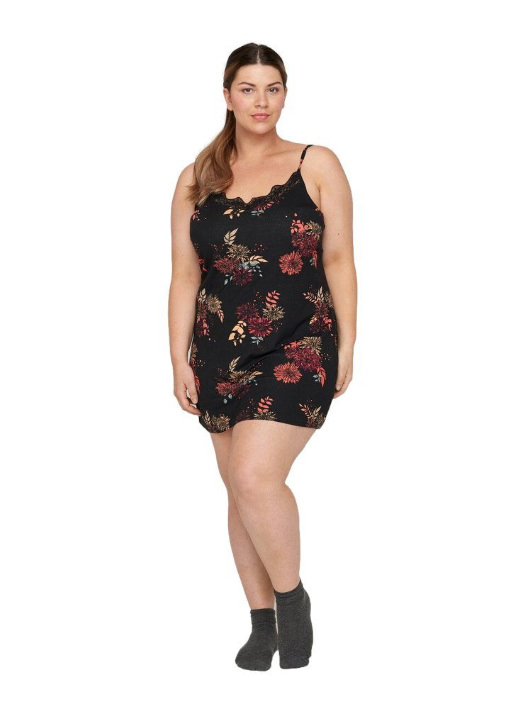 ZIZZI KOSZULA NOCNA KWIATKI KORONKA 940A ZIZZI KOSZULA NOCNA KWIATKI KORONKA 940A