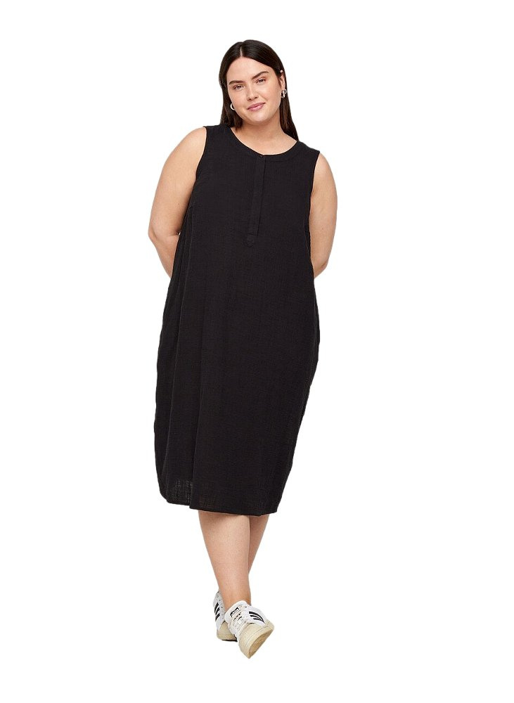 ZIZZI MODNA LETNIA SUKIENKA CZARNA 631C ZIZZI MODNA LETNIA SUKIENKA CZARNA 631C