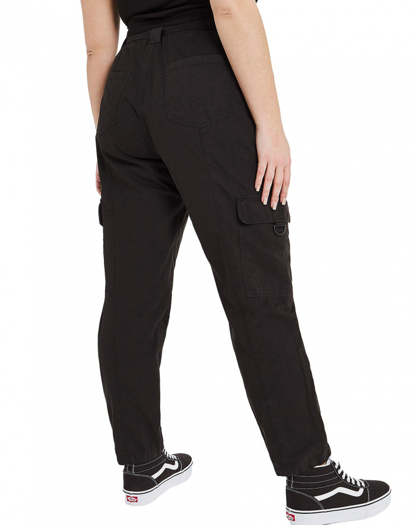 SIMPLYBE CZARNE SPODNIE CARGO KIESZENIE SC01 SIMPLYBE CZARNE SPODNIE CARGO KIESZENIE SC01