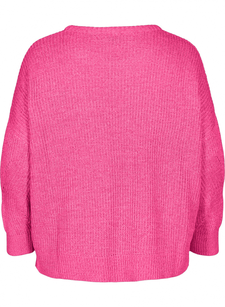 ZIZZI SWETER RÓŻOWY AŻUR 863A ZIZZI SWETER RÓŻOWY AŻUR 863A