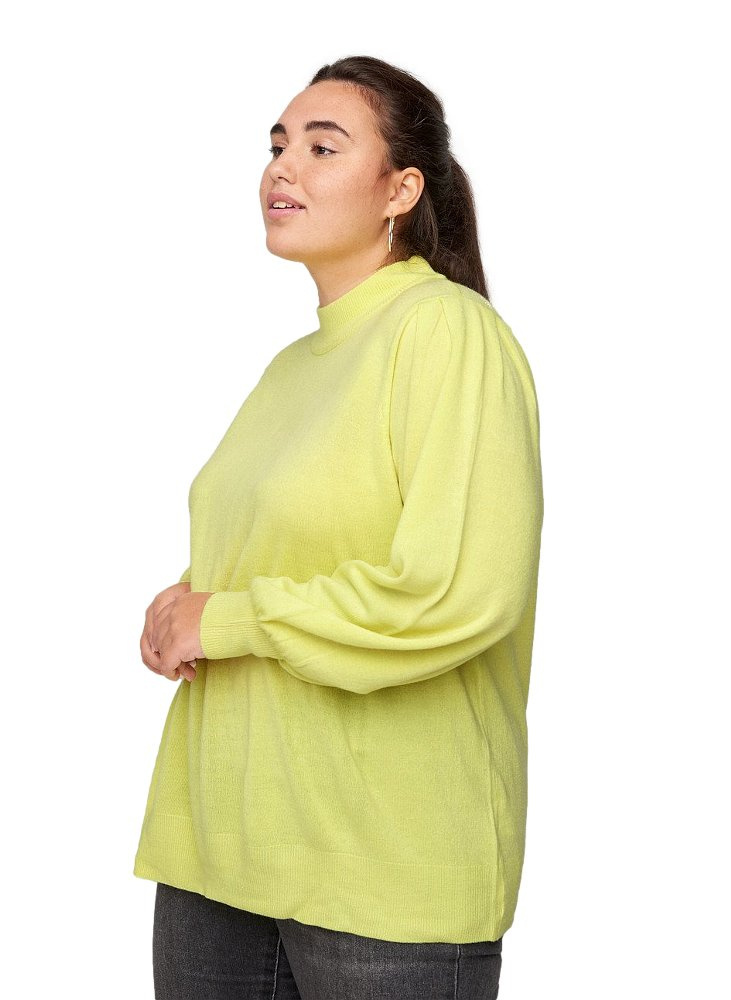 ZIZZI ŻÓŁTY DZIANINOWY SWETER 843A ZIZZI ŻÓŁTY DZIANINOWY SWETER 843A