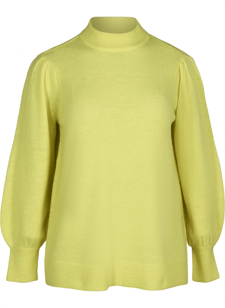 ZIZZI ŻÓŁTY DZIANINOWY SWETER 843A ZIZZI ŻÓŁTY DZIANINOWY SWETER 843A