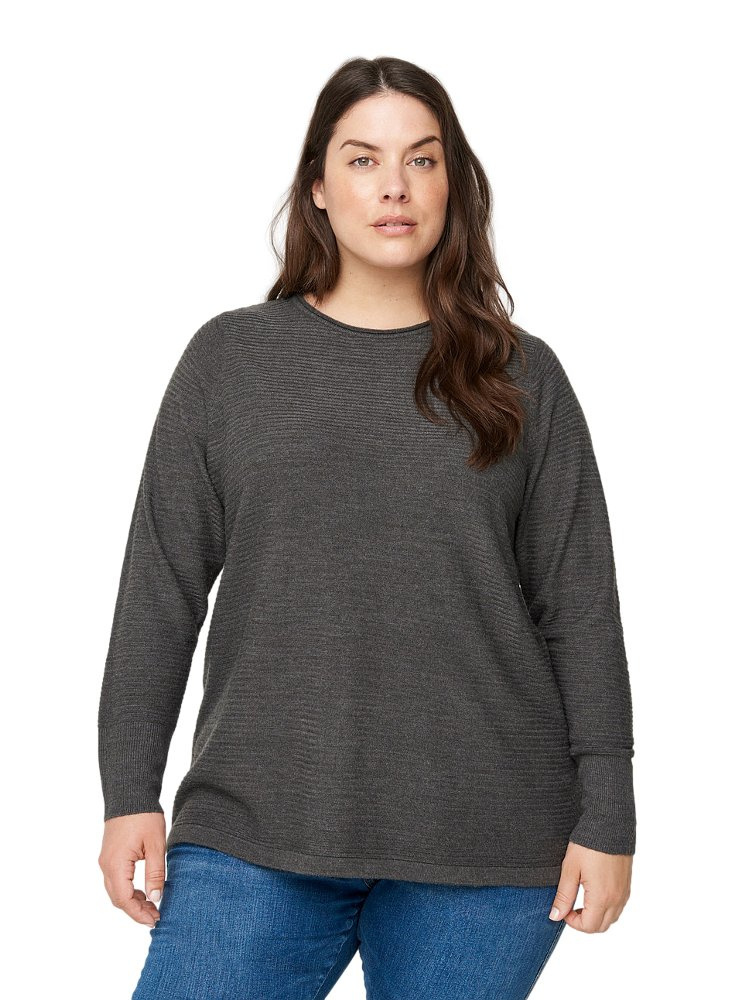 ZIZZI FANTASTYCZNY SZARY PULLOVER 700A ZIZZI FANTASTYCZNY SZARY PULLOVER 700A