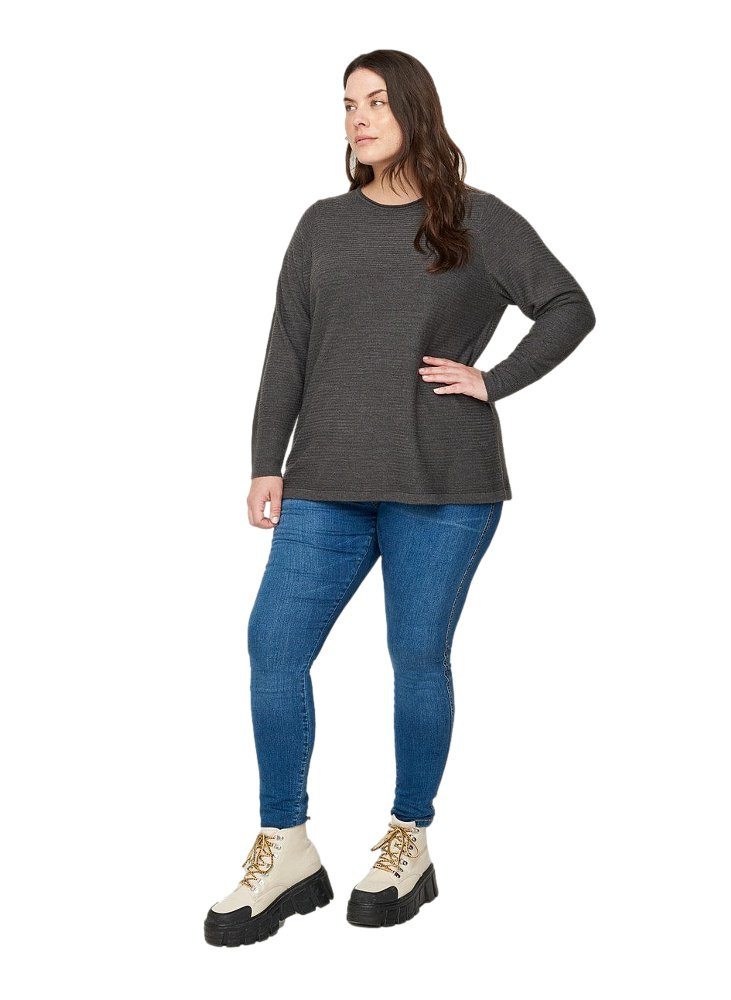 ZIZZI FANTASTYCZNY SZARY PULLOVER 700A ZIZZI FANTASTYCZNY SZARY PULLOVER 700A