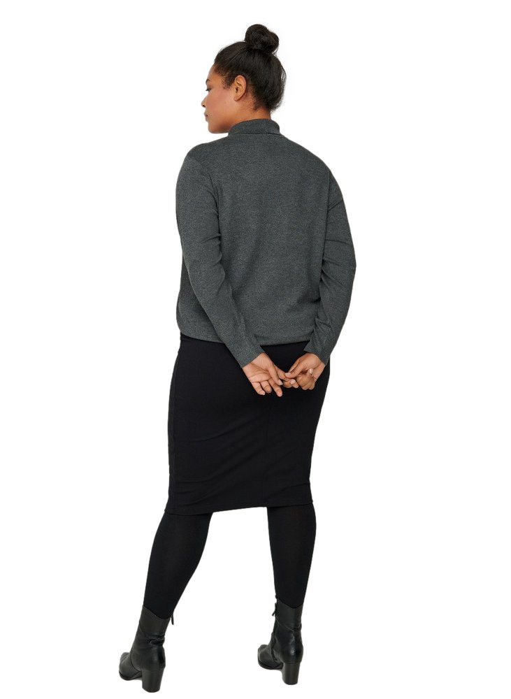 ZIZZI KLASYCZNY SZARY SWETER 581A ZIZZI KLASYCZNY SZARY SWETER 581A