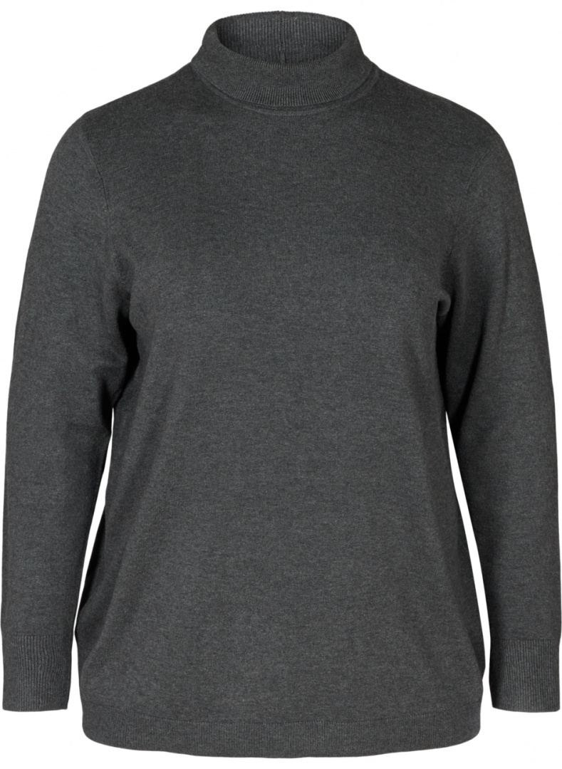 ZIZZI KLASYCZNY SZARY SWETER 581A ZIZZI KLASYCZNY SZARY SWETER 581A